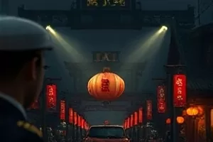 《拾音者》封面，录音棚里悬着的电容麦克风