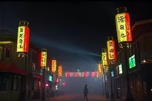 《雪落无声站》封面，积雪月台边停靠的绿色车厢